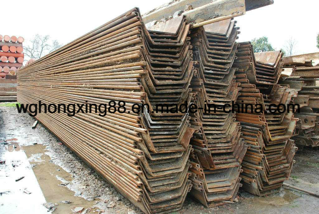 U Shape Hot Rolled Steel Sheet Piles for Embankment