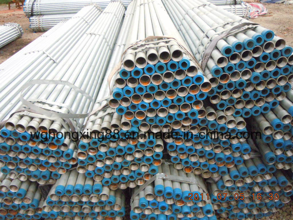 DN20 Q235 Q345b Hot Dipped Galvanized Steel Round/Square Pipe/Tube