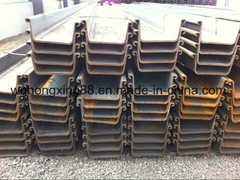 U Shape Hot Rolled Steel Sheet Piles for Embankment